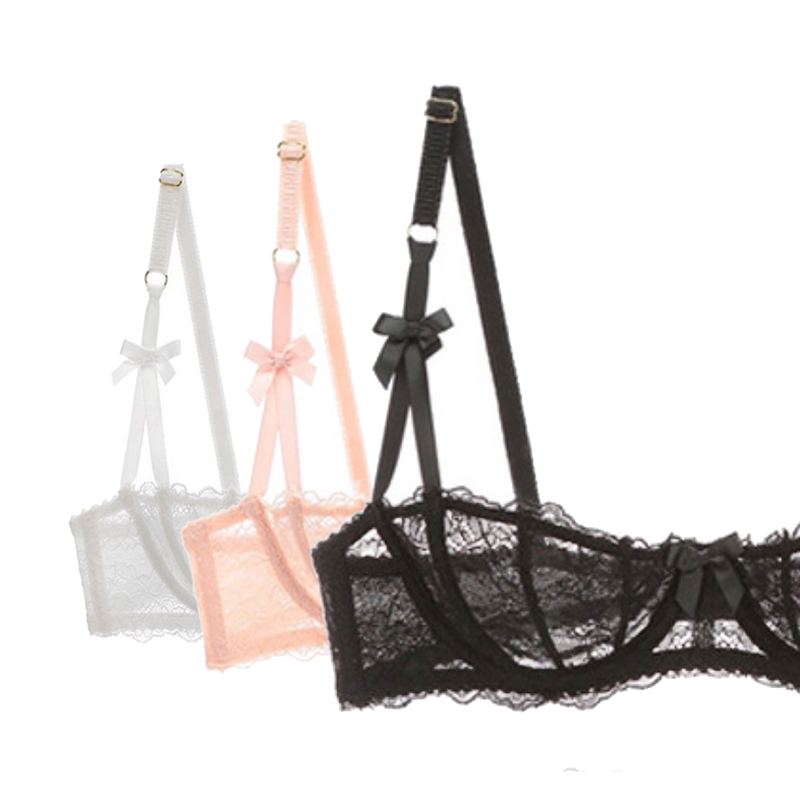 Demi Bra Balconette - Halbschalen-BHs für Frauen, sexy Dessous, Übergröße,