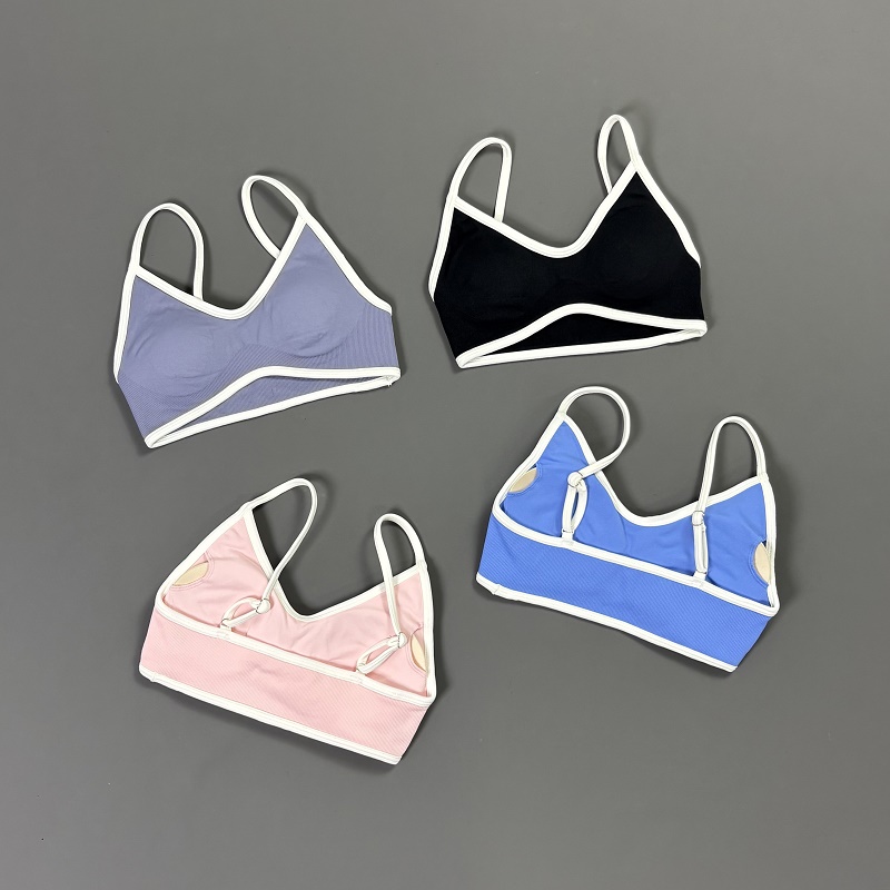 Damen Kontrastlinien-Yoga-BH V – Sports Bra Racerback Bewertung und Preis